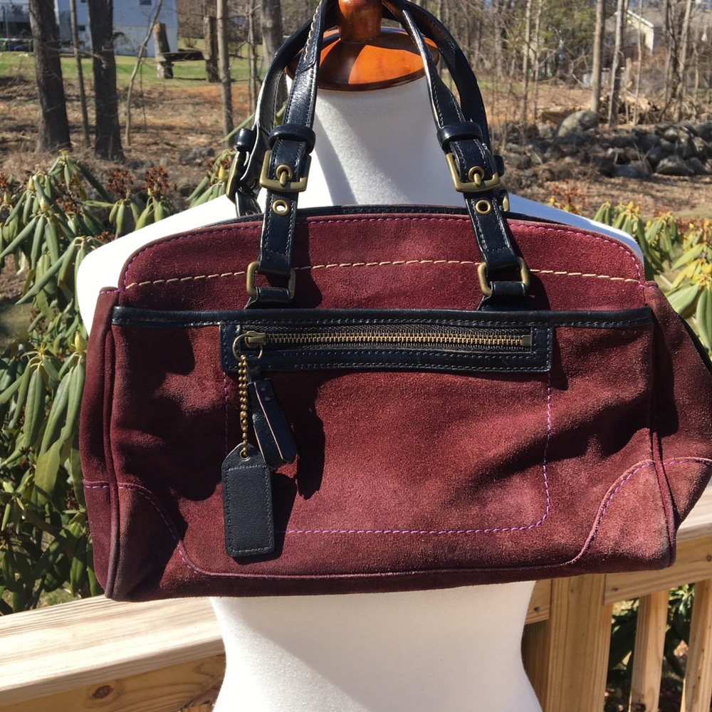 Coach burgundy satchel